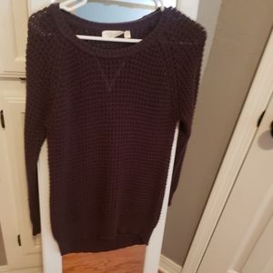 Purple Crochet long sleeve sweater